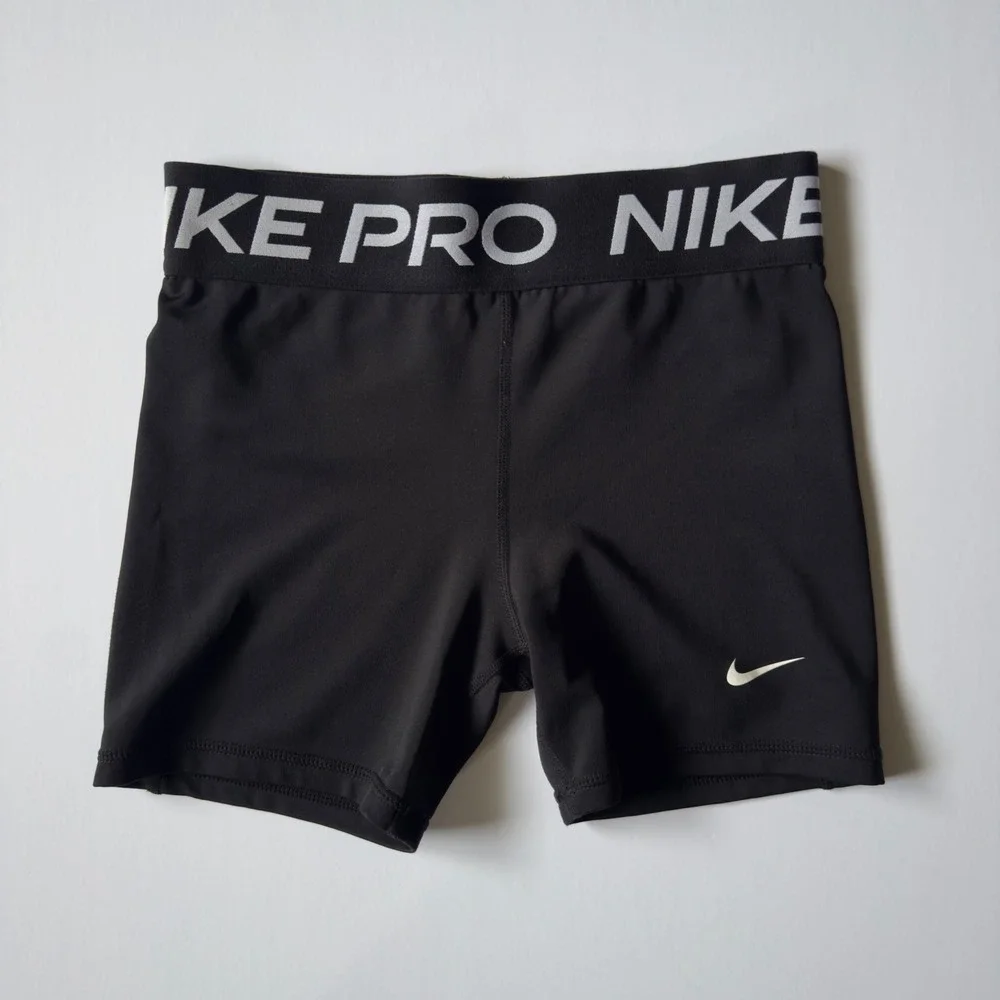 Nike Pro Compression Shorts Black Dri-FIT Athletic Training Workout Women's L